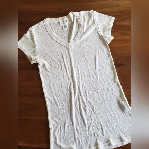 Michael Stars V Neck Short Sleeve Shirt Bundle of 2 One Size Stretchy Basics - Picture 2 of 11